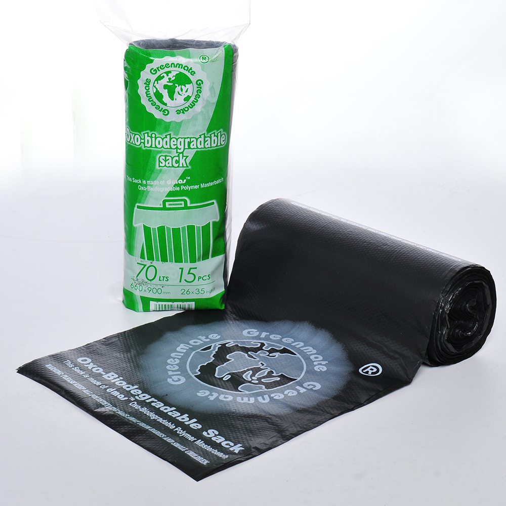 Black OxoBiodegradable Garbage Bag